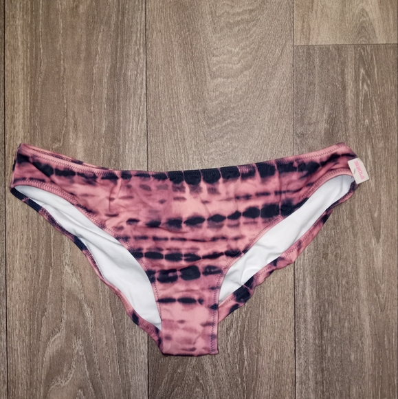 Victoria Secret pink tie dye bikini bottom size large New with tags - Picture 1 of 8